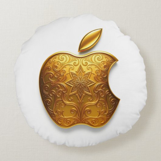 Aplle Rond Kussen (Achterkant)