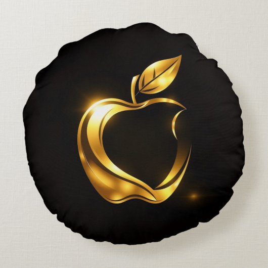 Aplle Rond Kussen (Achterkant)