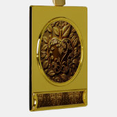 Aplle Verguld Banner Ornament (Rechts)