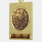 Aplle Verguld Banner Ornament (Links)