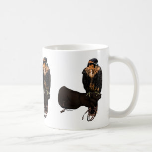 Aplomado Falcon over handschoen Koffiemok