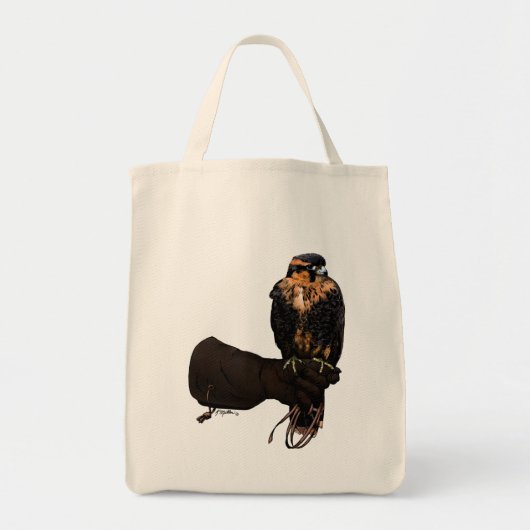 Aplomado Falcon over handschoen Tote Bag (Voorkant)