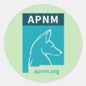 APNM-stickers Ronde Sticker (Voorkant)