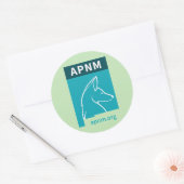 APNM-stickers Ronde Sticker (Envelop)