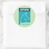 APNM-stickers Ronde Sticker (Tas)