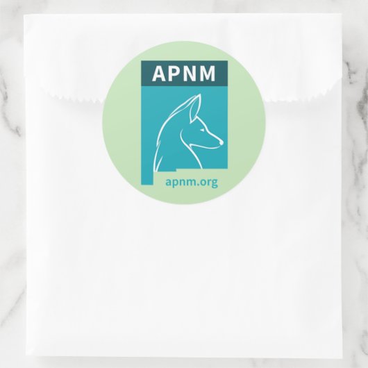 APNM-stickers Ronde Sticker (Tas)
