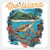 Apo Vierkante Sticker (Voorkant)