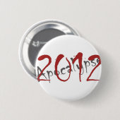Apocalyps 2012 ronde button 5,7 cm (Voorkant /achterkant)
