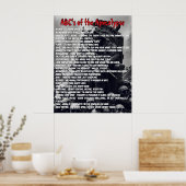 Apocalyps ABC's Poster (Keuken)