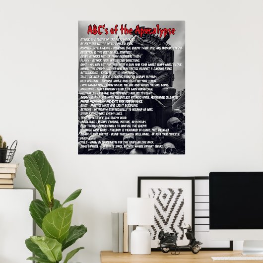 Apocalyps ABC's Poster (Thuiskantoor)
