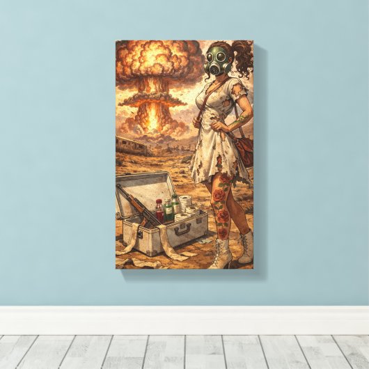 Apocalyps Canvas Afdruk (Insitu (Houten vloer))