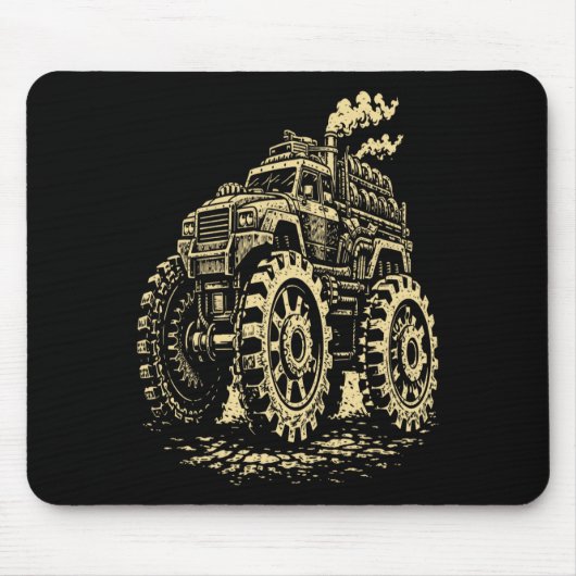 Apocalyps Monstertruck Avontuur Muismat (Voorkant)