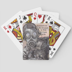 Apocalyps Quarantaine Je Voegt Tekst Toe Verjaarda Pokerkaarten