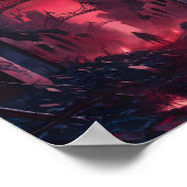 Apocalyps Rode Schemering Poster (Hoek)