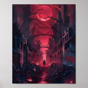 Apocalyps Rode Schemering Poster