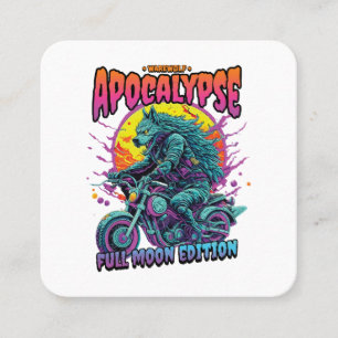 Apocalyps van de Warenwolf Vierkante Visitekaartje