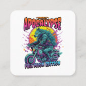 Apocalyps van de Warenwolf Vierkante Visitekaartje (Achterkant)