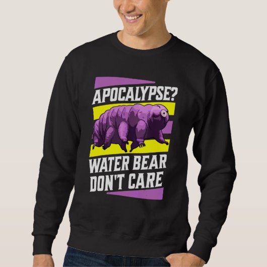 Apocalyps Waterbeer Geen Zorg   Tardigrade Retro Trui (Voorkant)