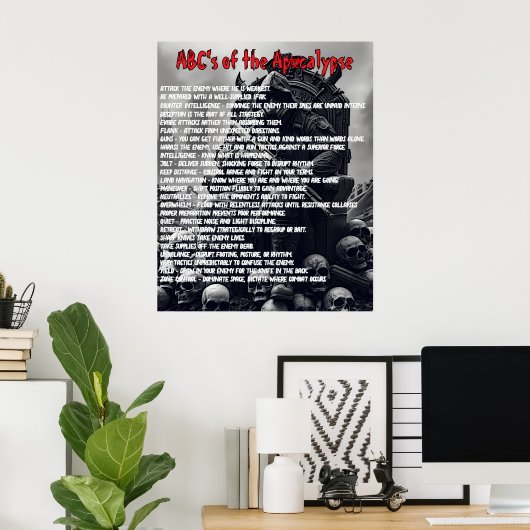 Apocalypse ABC's Poster (Thuiskantoor)
