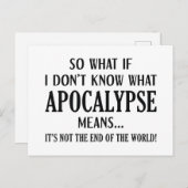Apocalypse Betekenis Briefkaart (Voorkant / Achterkant)