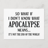 Apocalypse Betekenis Briefkaart (Voorkant)