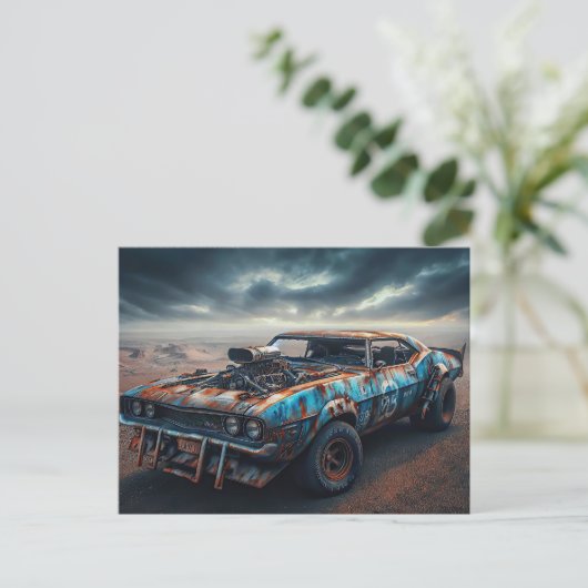 Apocalypse Classic Chevy Camaro Briefkaart (Staand voorkant)