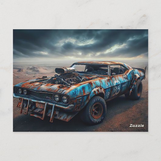 Apocalypse Classic Chevy Camaro Briefkaart (Achterkant)