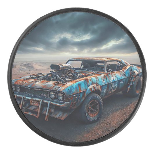 Apocalypse Classic Chevy Camaro Hockey Puck (Voorkant)