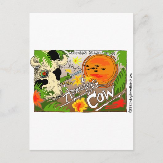 Apocalypse Cow Grappige Cadeaus T-shirts Kaarten E (Voorkant)