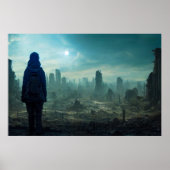 Apocalypse Lost Civilization Future Dystopian Land Poster (Voorkant)