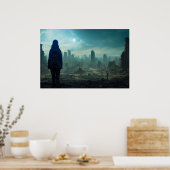 Apocalypse Lost Civilization Future Dystopian Land Poster (Keuken)