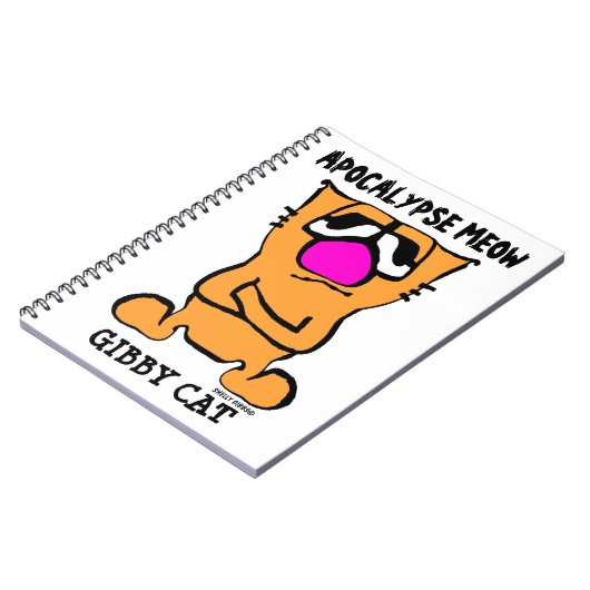 APOCALYPSE MEOW, Funny Gibby Cat Notitieboek (Linkerzijde)