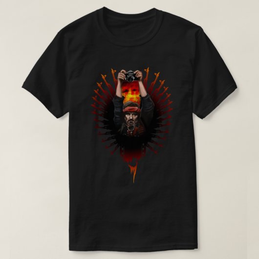 Apocalypse nu - Dennis Hopper Sticker T-shirt (Design voorkant)