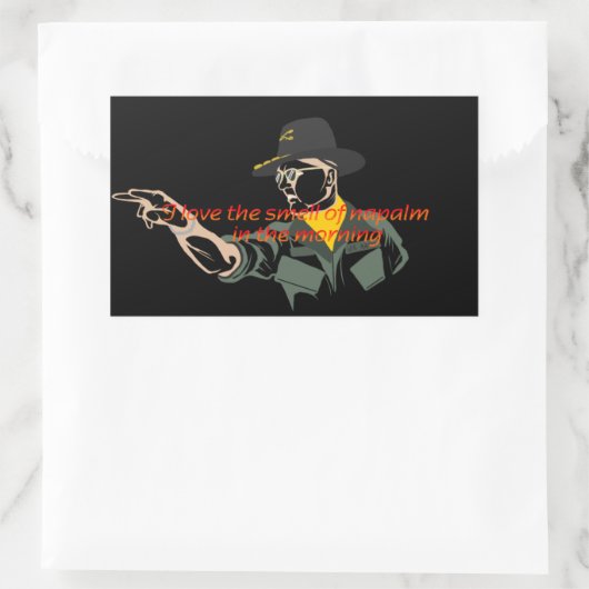 Apocalypse nu napalm quote sticker (Tas)