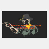 Apocalypse nu napalm quote sticker (Voorkant)