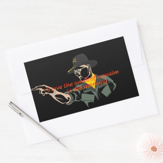 Apocalypse nu napalm quote sticker (Envelop)