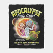 Apocalypse Party Crawl Fleece Deken (Voorkant)