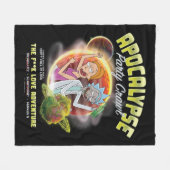 Apocalypse Party Crawl Fleece Deken (Voorkant (Horizontaal))