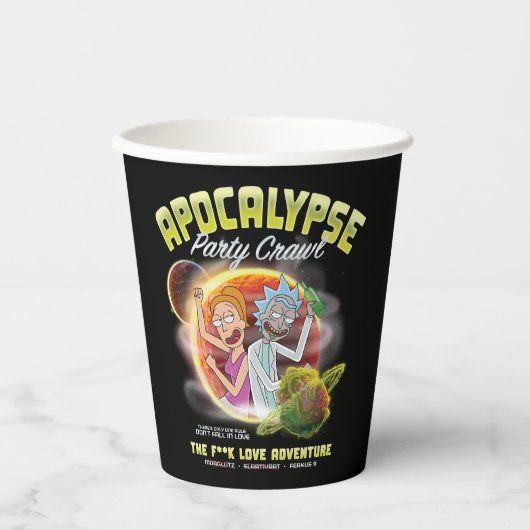 Apocalypse Party Crawl Papieren Bekers (Voorkant)