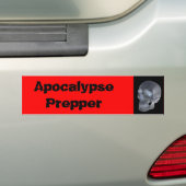 Apocalypse prepper bumsticker bumpersticker (Op auto)