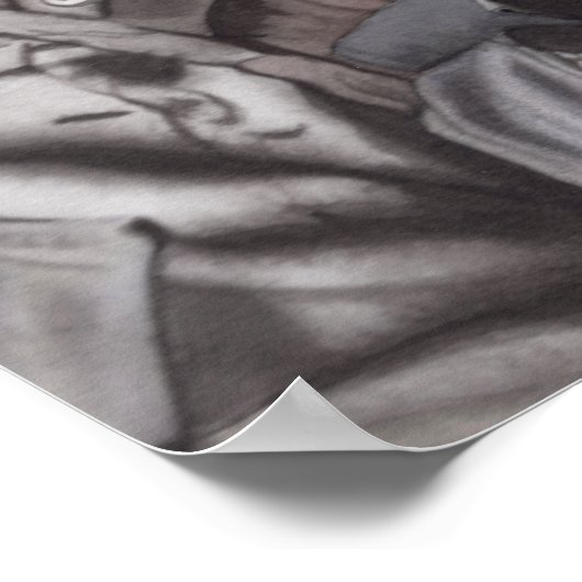 Apocalypse Prepper in Gas Mask Art Piece Poster (Hoek)