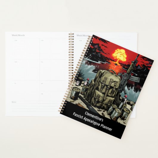 Apocalypse Survival Kit Personalized Planner (Display)
