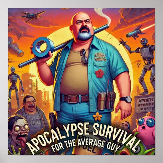 Apocalypse Survival voor de gemiddelde man Poster (Voorkant)