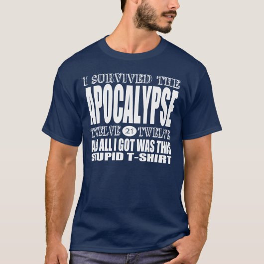 Apocalypse Survivor T-Shirt (voor donker) (Voorkant)