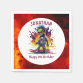 Apocalypse Verjaardag Zombie Jongen Servet (Voorkant)