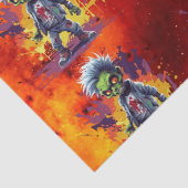 Apocalypse Verjaardag Zombie Jongen Tissuepapier (Detail)