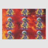 Apocalypse Verjaardag Zombie Jongen Tissuepapier (Voorkant)