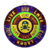 Apocalypse Zone - Live Laugh Love Run - Verbergen Dartbord (Voorkant)