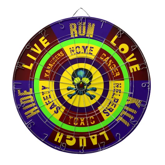 Apocalypse Zone - Live Laugh Love Run - Verbergen Dartbord (Voorkant)