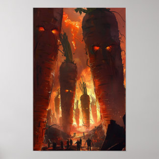 Apocalyptic Landscape Poster - Duister en dominant